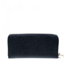 Pre Owned  محفظة كونتيننتال توري برش روبنسون جلد زرقاء كحلية