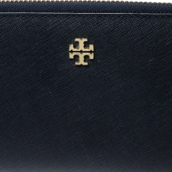 Pre Owned  محفظة كونتيننتال توري برش روبنسون جلد زرقاء كحلية