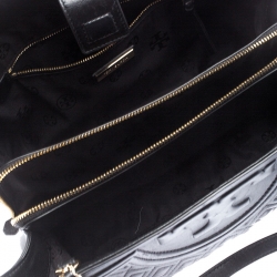 Pre Owned Tory Burch Black Diamond Quilted Leather Marion Tote