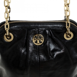 Pre Owned Tory Burch Black Chain Shoulder Bag