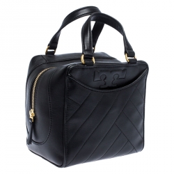 مملوكة مسبقًا Tory Burch Black Leather Mini Alexa Satchel
