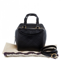 مملوكة مسبقًا Tory Burch Black Leather Mini Alexa Satchel