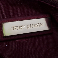 Pre Owned Tory Burch Burgundy Leather Talor Backpack