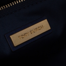 مملوكة مسبقًا Tory Burch Blue Patent Leather Juliette Top Handle Bag