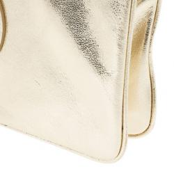 مملوكة مسبقًا Tory Burch Robinson Gold Mini Chain Strap Bag