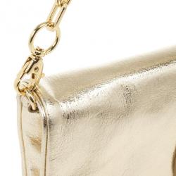 مملوكة مسبقًا Tory Burch Robinson Gold Mini Chain Strap Bag