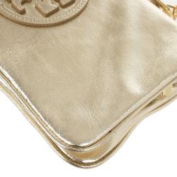 مملوكة مسبقًا Tory Burch Robinson Gold Mini Chain Strap Bag