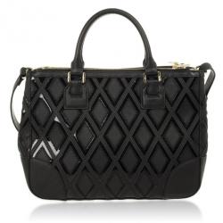 Pre Owned Tory Burch Robinson Patchwork Double Zip Tote 