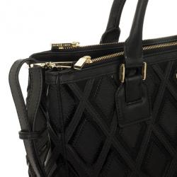 Pre Owned Tory Burch Robinson Patchwork Double Zip Tote 