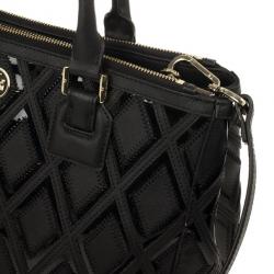 Pre Owned Tory Burch Robinson Patchwork Double Zip Tote 