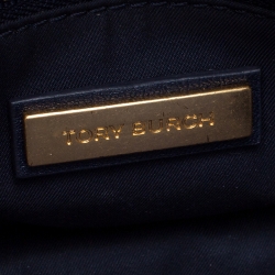 مملوكة مسبقًا حقيبة تولاي برش جولييت جلد نقشة التمساح أزرق بيد علوية