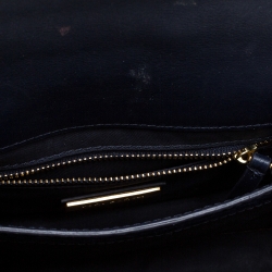 مملوكة مسبقًا حقيبة تولاي برش جولييت جلد نقشة التمساح أزرق بيد علوية