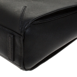 Pre Owned Tory Burch Black Leather Micro Robinson Tote