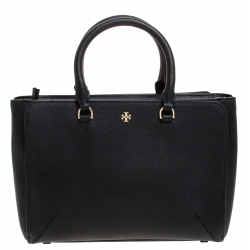 Tory Burch Brown Leather Micro Robinson Tote Tory Burch