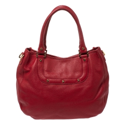 Pre Owned Tory Burch Red Leather Amanda Hobo