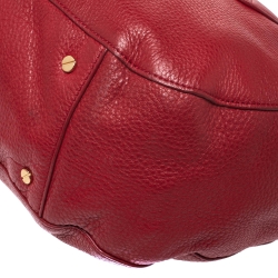 Pre Owned Tory Burch Red Leather Amanda Hobo