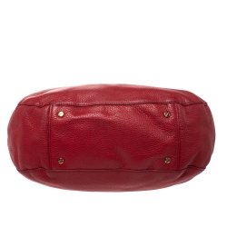 Pre Owned Tory Burch Red Leather Amanda Hobo