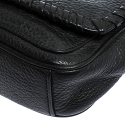 مملوكة مسبقًا Tory Burch Black Leather Marion Flap Crossbody Bag