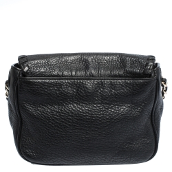 مملوكة مسبقًا Tory Burch Black Leather Marion Flap Crossbody Bag