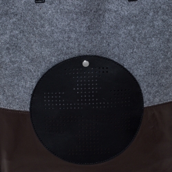 مملوكة مسبقًا حقيبة يد توري برش صوف وجلد جلد ثلاثية اللون