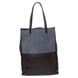 مملوكة مسبقًا حقيبة يد توري برش صوف وجلد جلد ثلاثية اللون