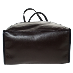 مملوكة مسبقًا حقيبة يد توري برش صوف وجلد جلد ثلاثية اللون