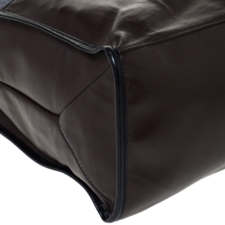 مملوكة مسبقًا حقيبة يد توري برش صوف وجلد جلد ثلاثية اللون