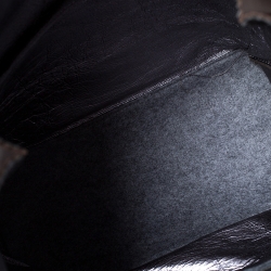 مملوكة مسبقًا حقيبة يد توري برش صوف وجلد جلد ثلاثية اللون