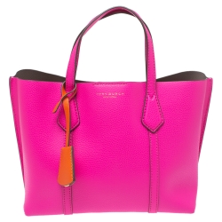 Tory Burch, Bags, Tory Burch Fuchsia Pink Perry Leather Tote