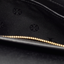 Pre Owned Tory Burch Black Saffiano Leather Emerson Shoulder Bag