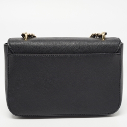 Pre Owned Tory Burch Black Saffiano Leather Emerson Shoulder Bag