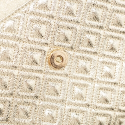 مملوكة مسبقًا Tory Burch Gold Leather Fleming Shoulder Bag