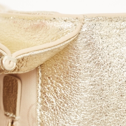 مملوكة مسبقًا Tory Burch Gold Leather Fleming Shoulder Bag