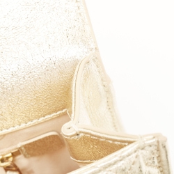 مملوكة مسبقًا Tory Burch Gold Leather Fleming Shoulder Bag