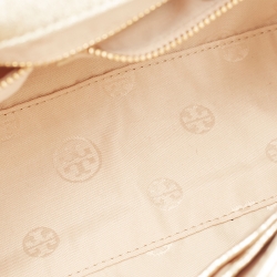 مملوكة مسبقًا Tory Burch Gold Leather Fleming Shoulder Bag