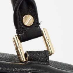 Tory Burch Black Leather Amanda Flap Backpack