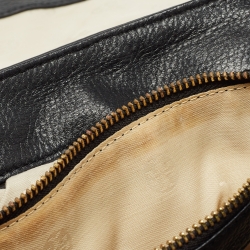 Tory Burch Black Leather Amanda Flap Backpack