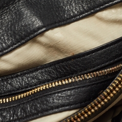 Tory Burch Black Leather Amanda Flap Backpack