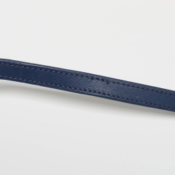 Pre Owned Tory Burch Navy Blue Leather Kira Envelope Flap Chain Clutch