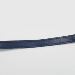 Pre Owned Tory Burch Navy Blue Leather Kira Envelope Flap Chain Clutch