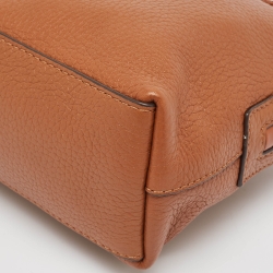 Pre Owned Tory Burch Brown Leather Taylor Crossbody Bag