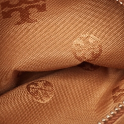 Pre Owned Tory Burch Brown Leather Taylor Crossbody Bag