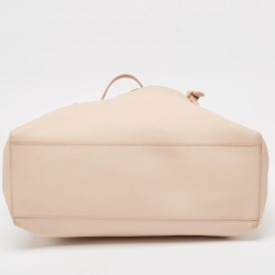 Pre Owned Tory Burch Blush Pink Saffiano Leather Large York Buckle Tote