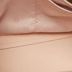 Pre Owned Tory Burch Blush Pink Saffiano Leather Large York Buckle Tote