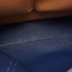 Pre Owned Tory Burch Beige Leather Triple Compartment Perry Tote