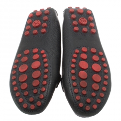 مملوكة مسبقًا حذاء لوفرز توري برش كندريك جلد أزرق مقاس 38.5