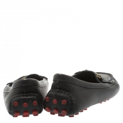 مملوكة مسبقًا حذاء لوفرز توري برش كندريك جلد أزرق مقاس 38.5