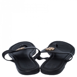 مملوكة مسبقًا حذاء فلات توري برش ميلير  جلد أسود مقاس 40