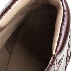 Pre Owned حذاء بوت كاحل توري برش أربطة Gunton Hiking جلد بني مقاس 38.5