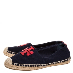 tory burch weston flat espadrille canvas